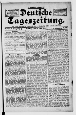 Deutsche Tageszeitung vom 14.06.1904