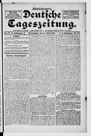 Deutsche Tageszeitung vom 16.06.1904