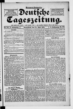 Deutsche Tageszeitung vom 25.06.1904