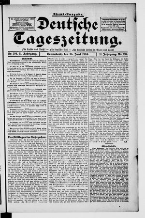 Deutsche Tageszeitung vom 25.06.1904