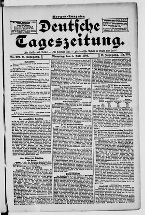 Deutsche Tageszeitung vom 05.07.1904