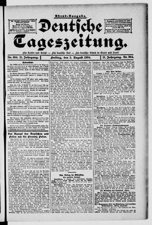 Deutsche Tageszeitung vom 05.08.1904