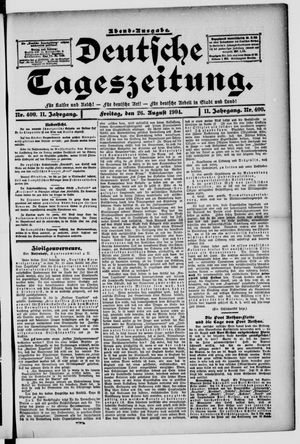 Deutsche Tageszeitung vom 26.08.1904