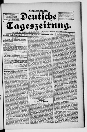 Deutsche Tageszeitung vom 26.11.1904
