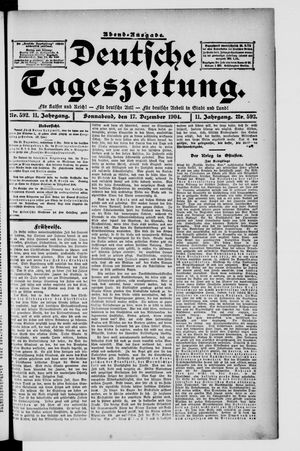 Deutsche Tageszeitung vom 17.12.1904