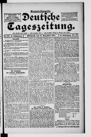 Deutsche Tageszeitung vom 21.12.1904