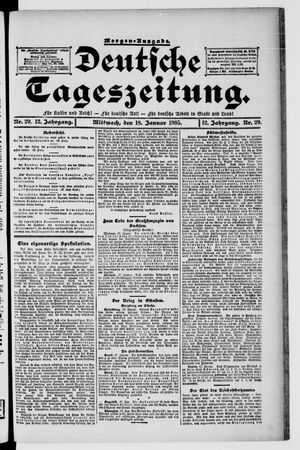 Deutsche Tageszeitung vom 18.01.1905