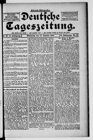 Deutsche Tageszeitung vom 18.01.1905