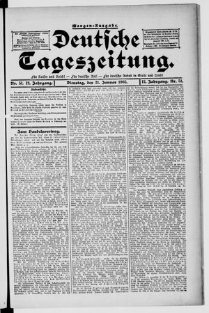 Deutsche Tageszeitung vom 31.01.1905