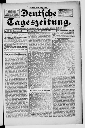 Deutsche Tageszeitung vom 20.02.1905
