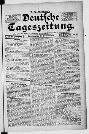 Deutsche Tageszeitung vom 28.02.1905