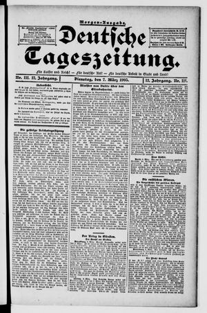 Deutsche Tageszeitung vom 07.03.1905