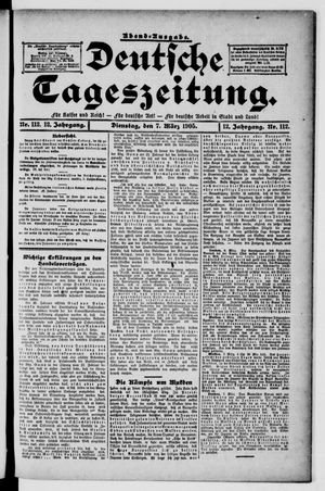 Deutsche Tageszeitung vom 07.03.1905