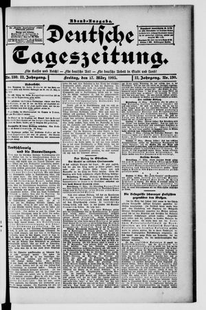 Deutsche Tageszeitung vom 17.03.1905