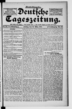 Deutsche Tageszeitung vom 24.03.1905