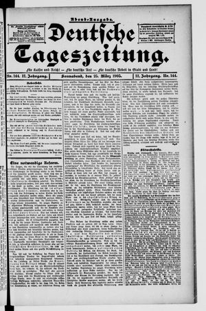 Deutsche Tageszeitung vom 25.03.1905