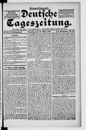 Deutsche Tageszeitung vom 26.03.1905