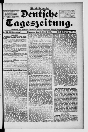 Deutsche Tageszeitung on Apr 11, 1905