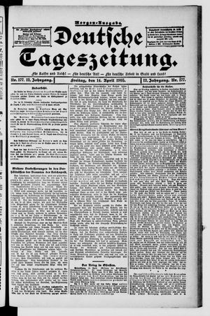 Deutsche Tageszeitung vom 14.04.1905