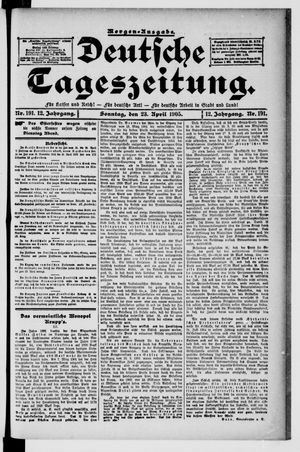 Deutsche Tageszeitung vom 23.04.1905