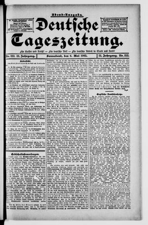 Deutsche Tageszeitung vom 06.05.1905