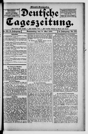 Deutsche Tageszeitung vom 18.05.1905