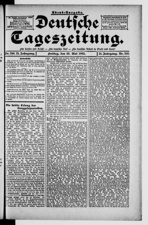 Deutsche Tageszeitung vom 26.05.1905