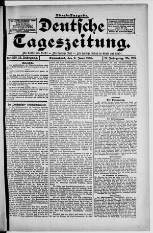 Deutsche Tageszeitung vom 03.06.1905