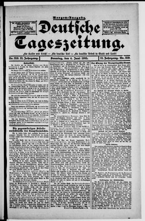 Deutsche Tageszeitung vom 04.06.1905