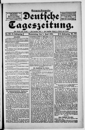 Deutsche Tageszeitung vom 08.06.1905