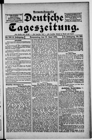 Deutsche Tageszeitung vom 29.06.1905