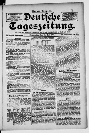 Deutsche Tageszeitung vom 13.07.1905