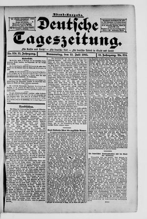 Deutsche Tageszeitung vom 13.07.1905