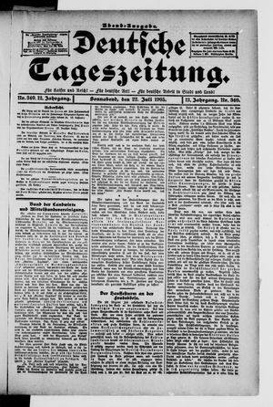 Deutsche Tageszeitung on Jul 22, 1905