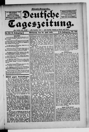 Deutsche Tageszeitung on Jul 26, 1905