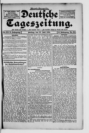 Deutsche Tageszeitung vom 28.07.1905
