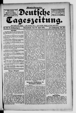 Deutsche Tageszeitung on Jul 29, 1905