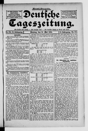 Deutsche Tageszeitung on Jul 31, 1905