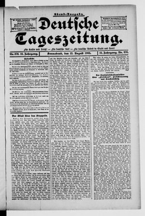 Deutsche Tageszeitung vom 12.08.1905