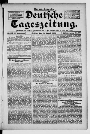 Deutsche Tageszeitung vom 25.08.1905