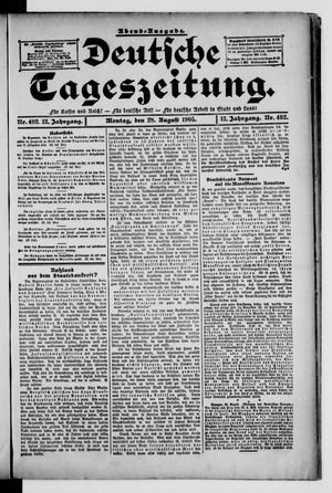 Deutsche Tageszeitung vom 28.08.1905
