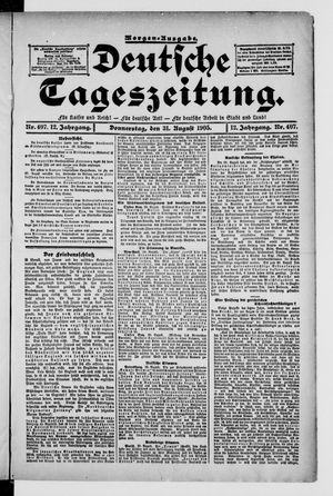 Deutsche Tageszeitung vom 31.08.1905
