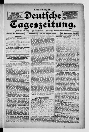 Deutsche Tageszeitung vom 31.08.1905