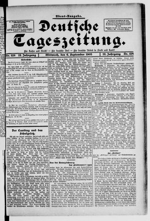 Deutsche Tageszeitung on Sep 6, 1905
