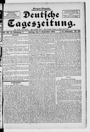 Deutsche Tageszeitung vom 08.09.1905