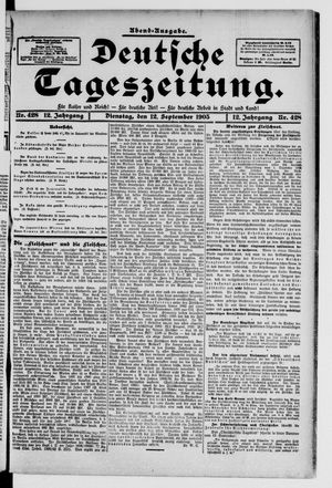 Deutsche Tageszeitung vom 12.09.1905