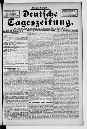 Deutsche Tageszeitung vom 27.09.1905