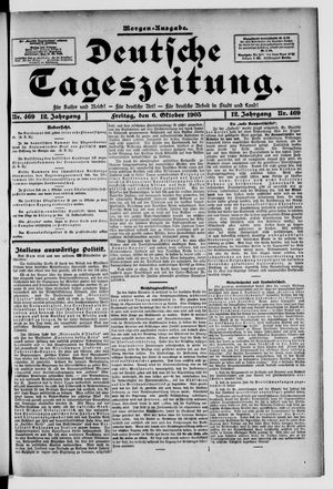 Deutsche Tageszeitung on Oct 6, 1905