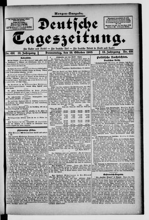 Deutsche Tageszeitung vom 19.10.1905