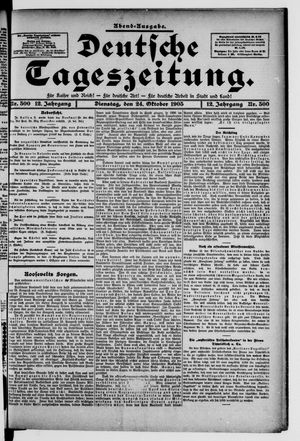 Deutsche Tageszeitung vom 24.10.1905